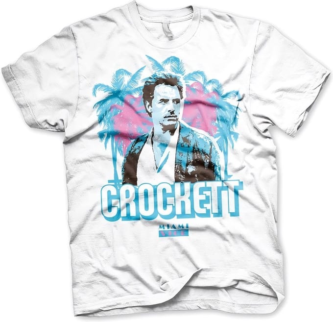 Miami Vice Crockett Palms T-shirt White