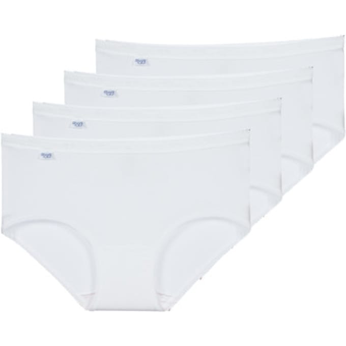 sloggi Basic+ Dames Midi slip - 4-pack - Wit - Maat 42