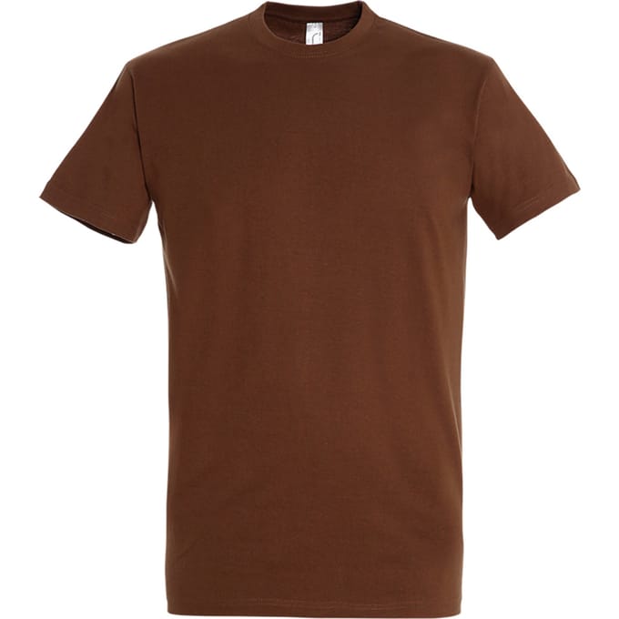 SOLS Heren Keizerlijke Zwaargewicht T-Shirt met korte mouwen (Aarde)