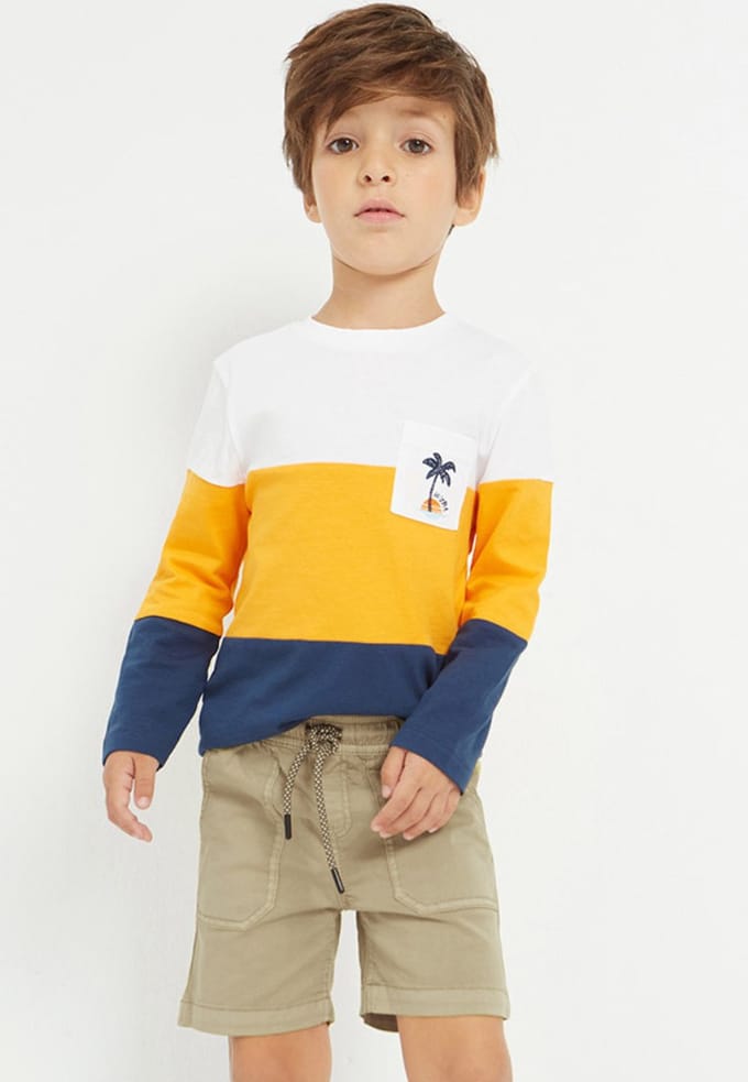 MAYORAL - Short - Maat 128 - Jongens - 078 Sand -