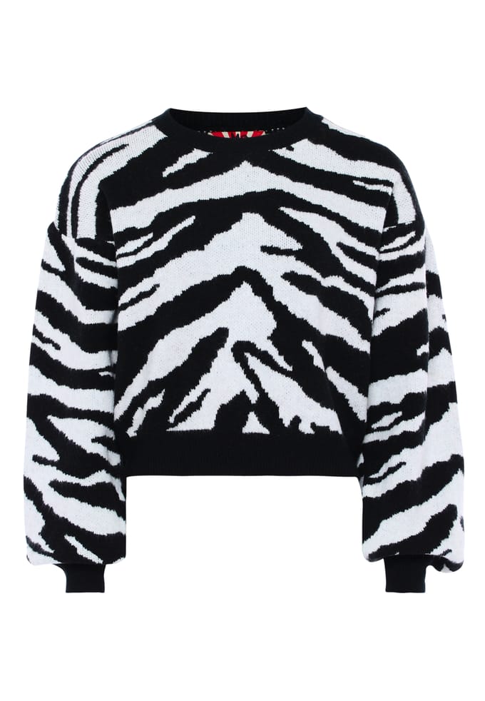 Mymo Jumper Dames zwart en wit