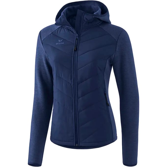 Erima Basic Dames Doorgestikt Jack - Jassen  - blauw donker - 48