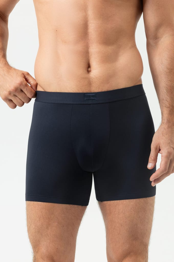 Trunk Shorty Long Serie Iconic Modal Marineblauw