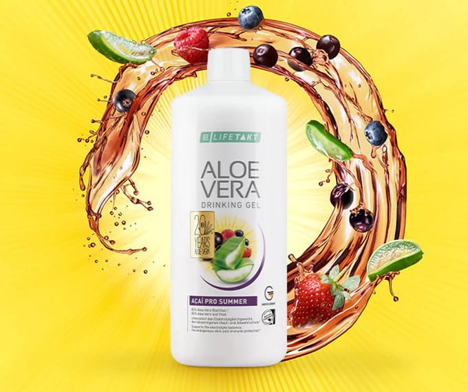 Aloe Vera drinking gel acai pro summer