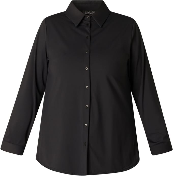 BASE LEVEL CURVY Lara Tops - Black - maat X-0(44)