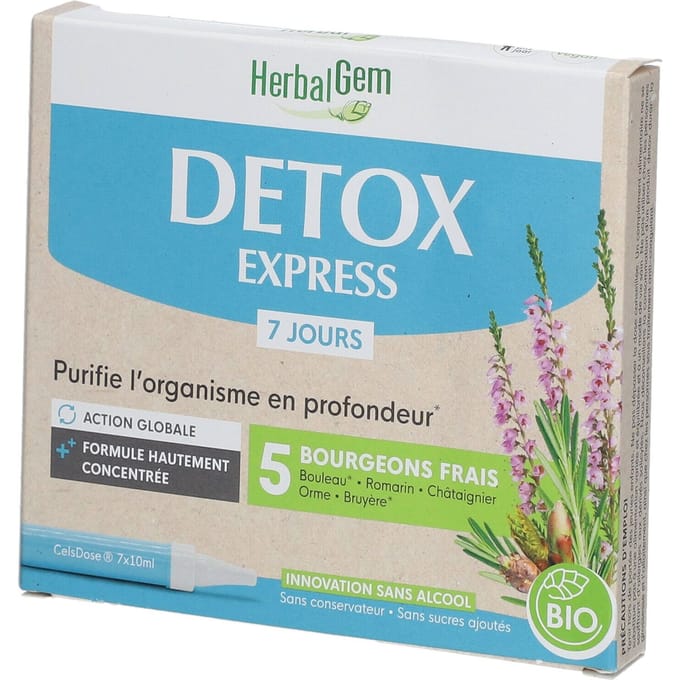 Herbalgem Detox Express Monodosissen 7x10ml