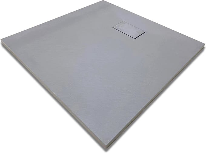 Mawialux douchebak - SMC leisteen - Grijs - 90x90cm