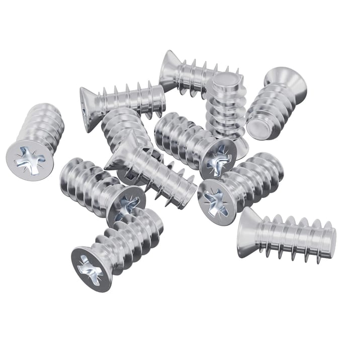 vidaXL Schroef 10909 pcs Zilver M6 x 12 mm IJzer