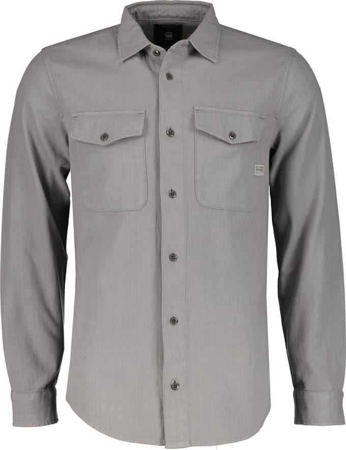 G-Star Overhemd - Slim Fit - Grijs - L