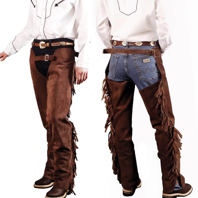 Suède fringes chaps Lakota