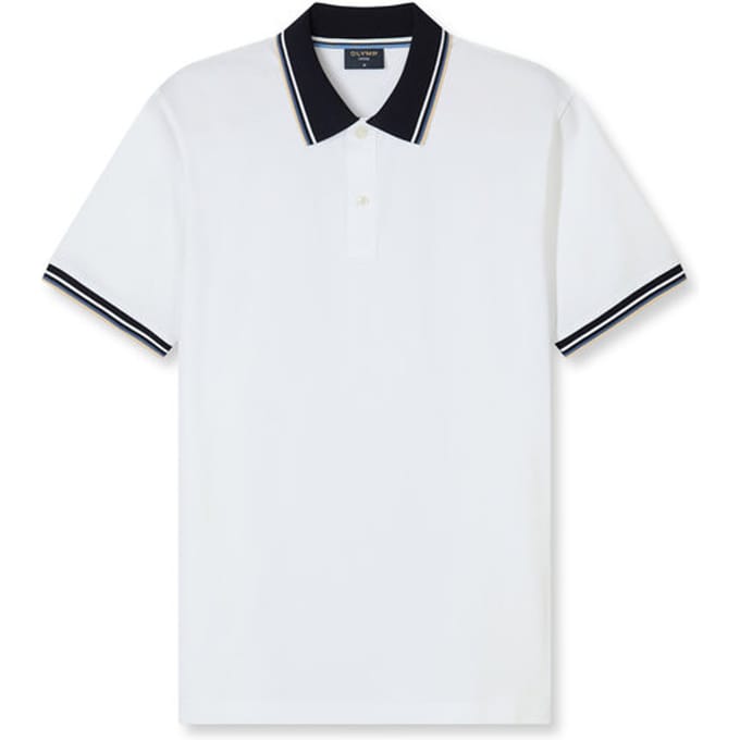 OLYMP Polo Casual - modern fit polo - wit