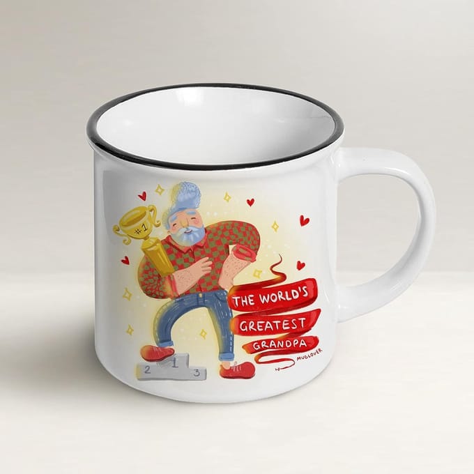 Gravuresmok voor Grootvader - Beste Opa Cadeau met Wenskaart