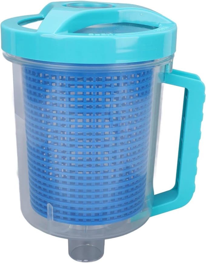 Universele In-line Zwembadafdekking Container, Stevige Plastic Mesh Mand, Geschikt voor Filterafval en Efficiënte Afvoer