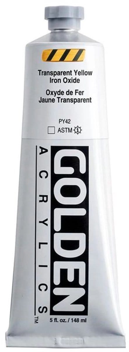 Golden Heavy Body Acrylverf Transparant Gele IJzeroxide 148 ml