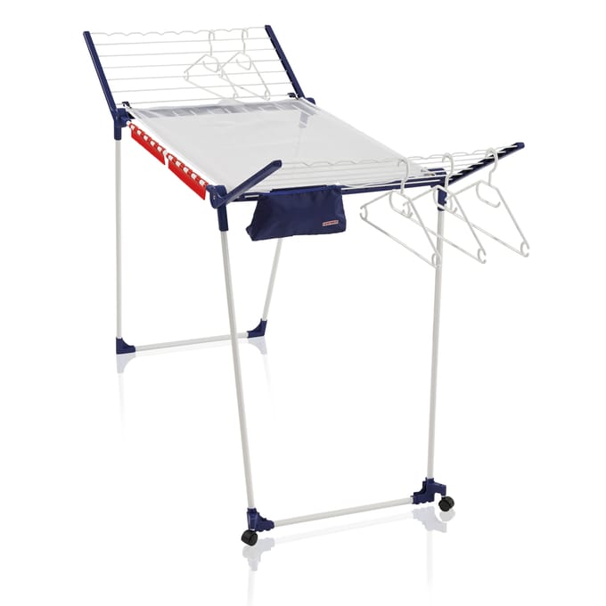 Leifheit droogrek Pegasus 200 Solid Deluxe Mobile - met wieltjes - 20 m drooglengte