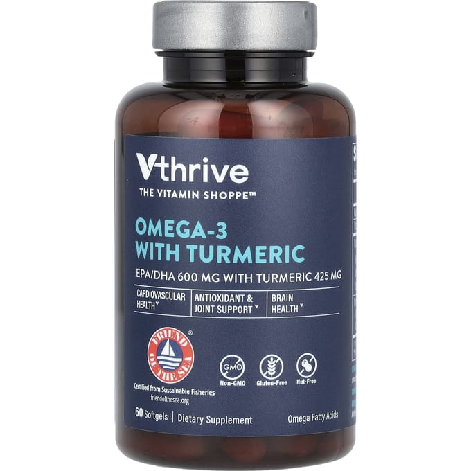 Omega 3 met Kurkuma, 60 Softgels