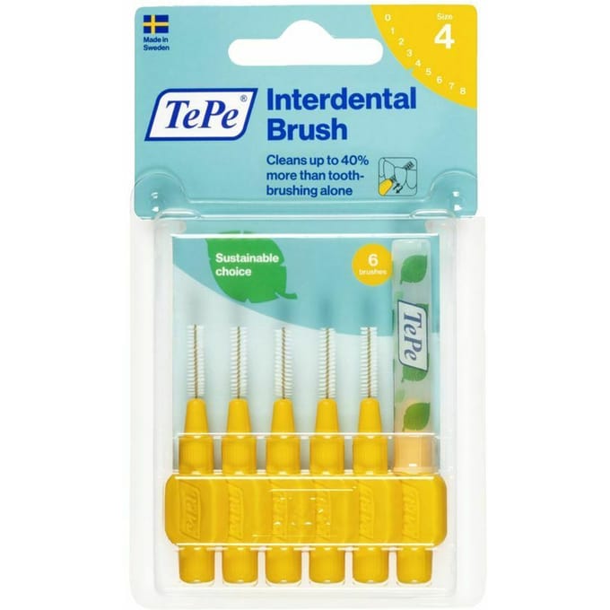 TePe Interdentale Ragers Original Geel ISO maat 4 – 0,7 mm (6 stuks)