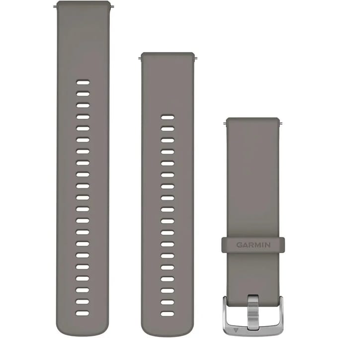 Siliconen horlogeband met zilveren gesp Garmin Quick Release