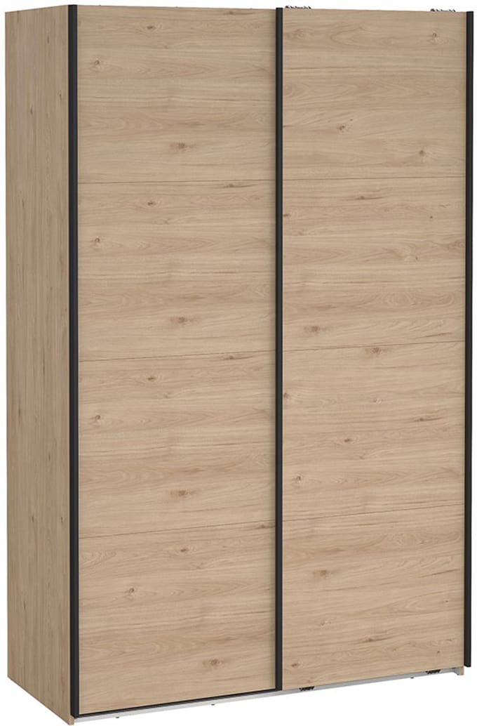 Bergamo schuifdeurkast 2 deuren 140x220cm eikdecor.
