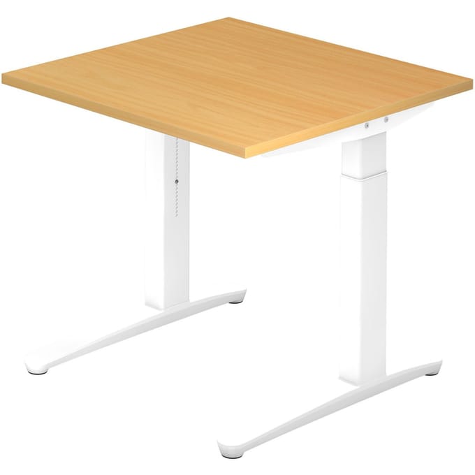 XTRA XB 8 WW | Bureau - Beuken 80 x 80 Tafelhoogte I In hoogte verstelbaar