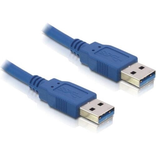 Delock 82430 USB-kabel USB 3.0 USB-A stekker, USB-A stekker 1.50 m Blauw