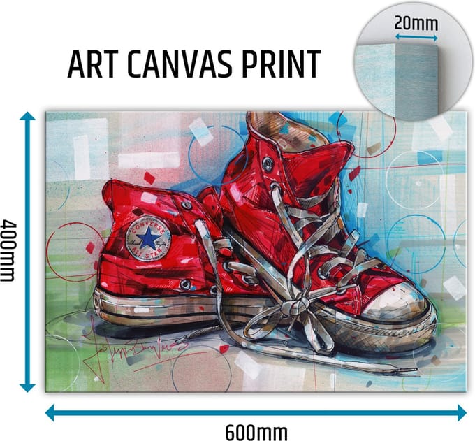 Sneaker canvas All Star 60x40 cm