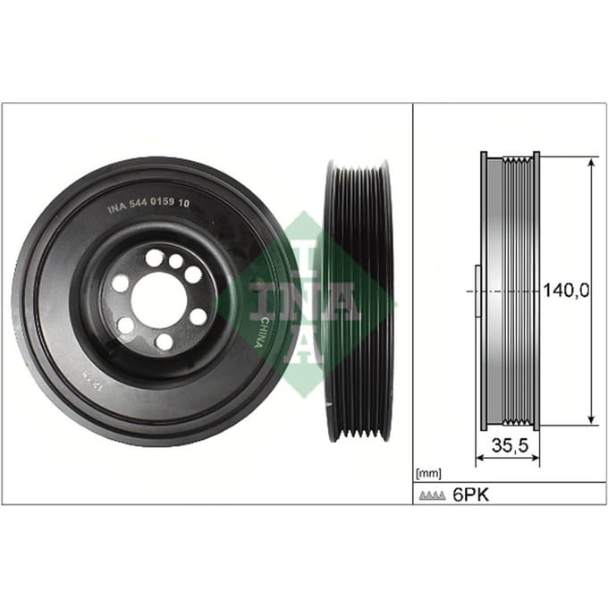 Schaeffler Ina Riemschijf, krukas INA 544 0159 10