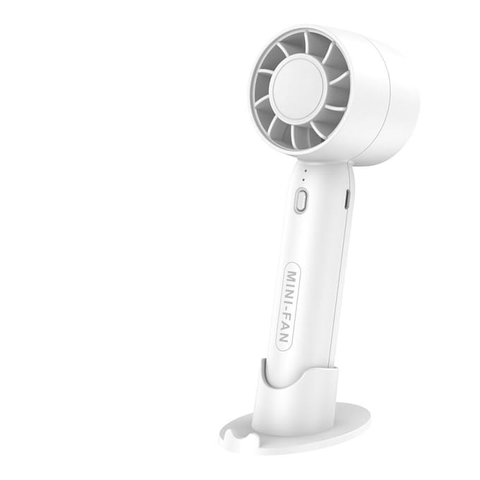 Kleine USB oplaadbare ventilator Mini handkoeler Opladen Desktop Kantoor Buiten Slaapzaal Huishouden Student Roze draagbare ventilator
