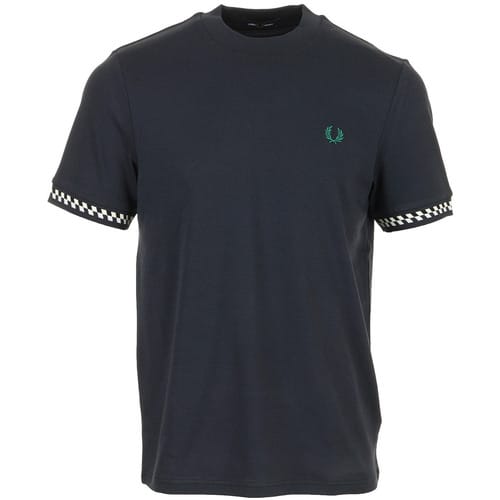 T-shirt Korte Mouw Fred Perry Jacquard Cuff T-Shirt