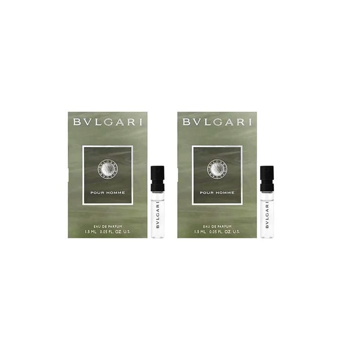 BVLGARI Darjeeling Tea Ensemble d'Échantillons Eau De Parfum Homme Ensemble Deux Pièces Bois Eau De Toilette 1.5ml*2 1.5ml
