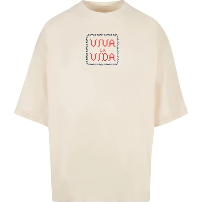 T-shirt Merchcode Frida Kahlo - Pixels viva la vida Huge
