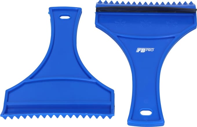 IJskrabber auto - Krabber - Ruitenkrabber auto - Glaskrabber - IJsschraper - Glasschraper - Raamkrabber - Auto accessoires - Compact formaat - Set van 2 ijskrabbers - Blauw