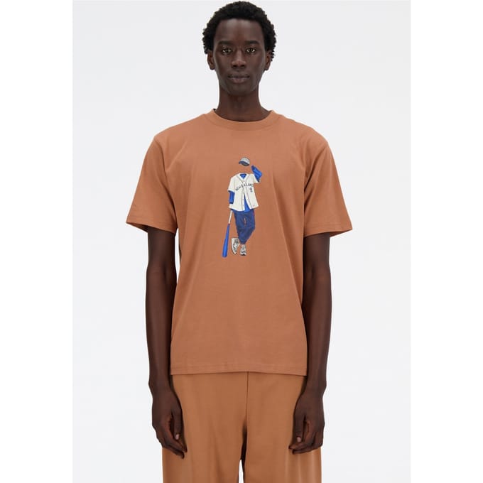 New Balance Athletics Baseball T-shirt Walnut Taglia: L | Magliette basic Outlet | Uomo | Marrone