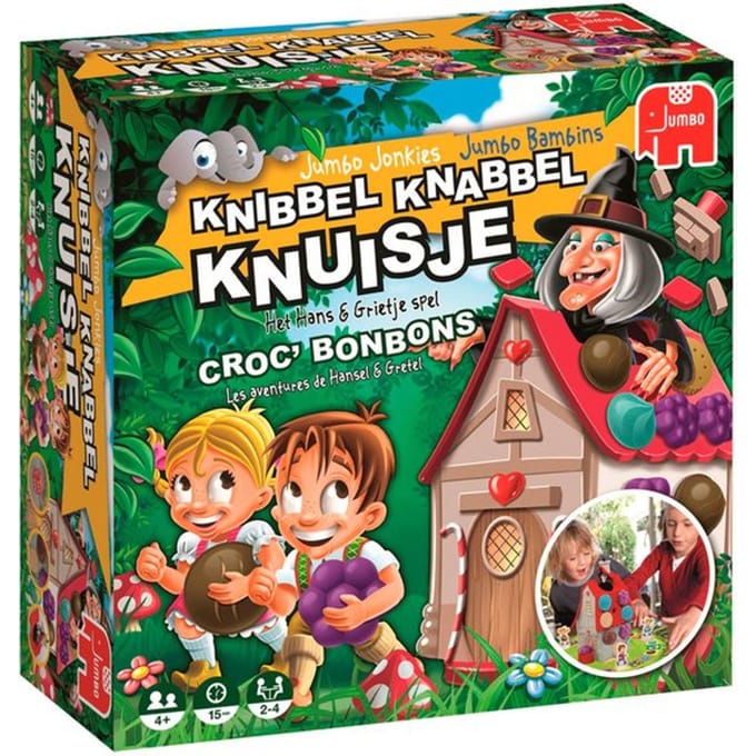 Jumbo - Knibbel Knabbel Knuisje - Nederlands / Frans - Bordspel - vanaf 4 jaar - 2 tot 4 spelers