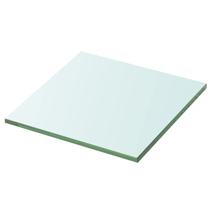 vidaXL - Wandschap - transparant - 30x30 - cm - glas