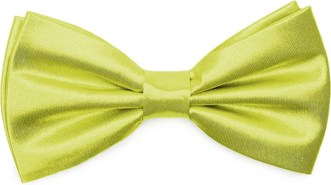 Ladeheid Vlinderdas - Strikjes voor Heren - Lengte: 12 cm, Breedte: 6 cm - Geel - LA-EA-BMS