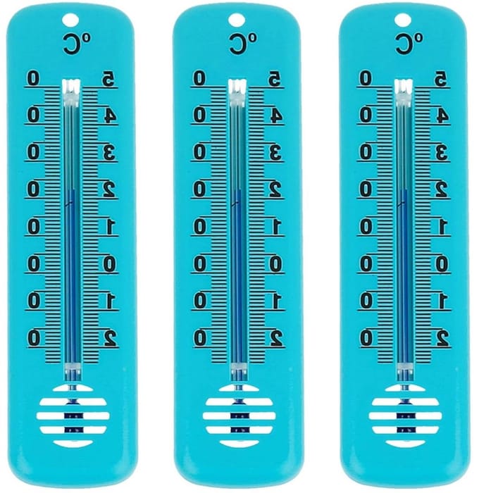 Binnenthermometer Set - Temperatuurmeter - Klimaat Bewaken - Analoge Weergave - 3 Stuks - Meerdere Kleuren