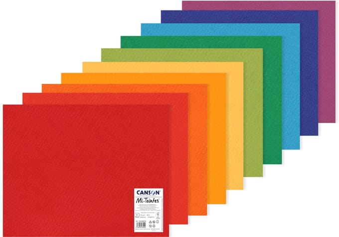 CANSON tekenpapier Mi-Teintes, 500 x 650 mm, kleuren assorti