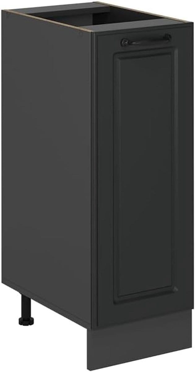 Apothekerskast 30 cm Antraciet Landhuis - Keukenvloer Design