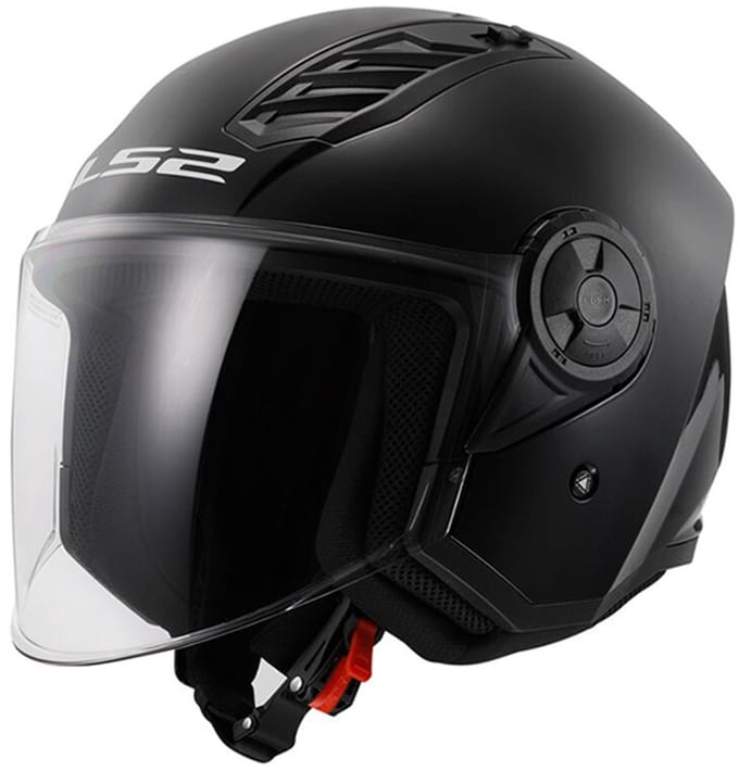 LS2 OF616 Airflow II Solid Gloss Black 06 Jethelm - Helm