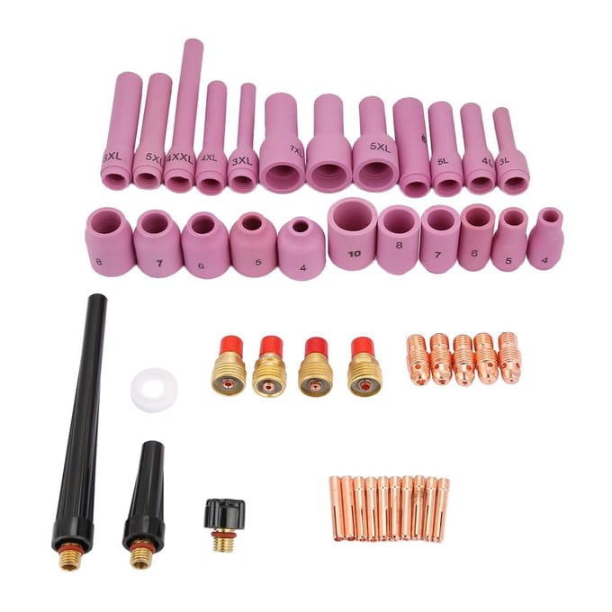46pcsset WP92025 Serie TIG Lasbrander Verbruiksartikelen Accessoires