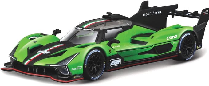 Bburago Lamborghini Sc63 - Modelauto - Schaal 1:43 - Groen/Zwart/Rood