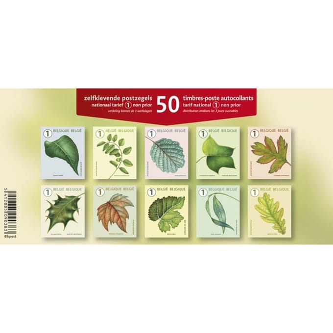 Bpost postzegel nationaal, groenten, blister van 50 stuks, non-prior