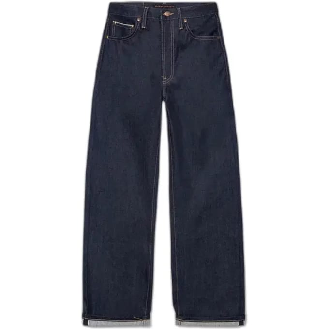 Dames Loose Jeans Nudie Jeans Clean Eileen Dry Twilight Selvage