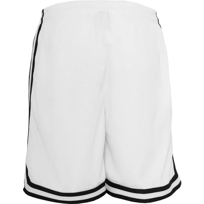 Urban Classics - Stripes Mesh Korte broek - 3XL - Wit