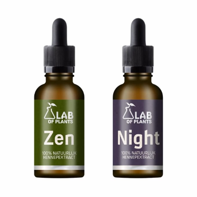Dag & Nacht bundel - Night en Zen hennepolie - 10 ml