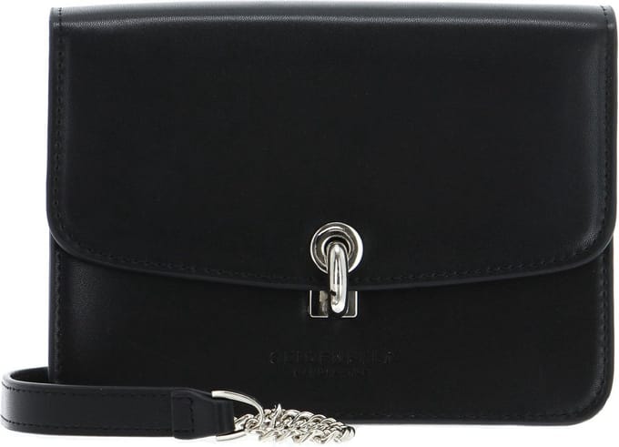 SEIDENFELT MANUFAKTUR Schoudertas Kisa Mini Crossbody Black Zwart