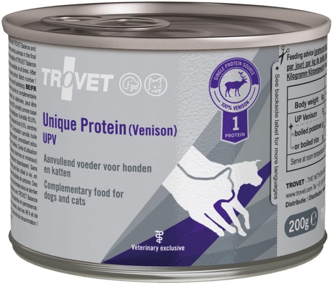 TROVET Unique Protein UPV (Venison) - 6 x 800 g