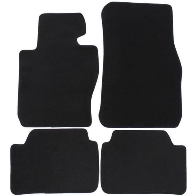Tapis de sol - BMW - X1 - Noir - 4 pièces - Renforcé sous les pédales