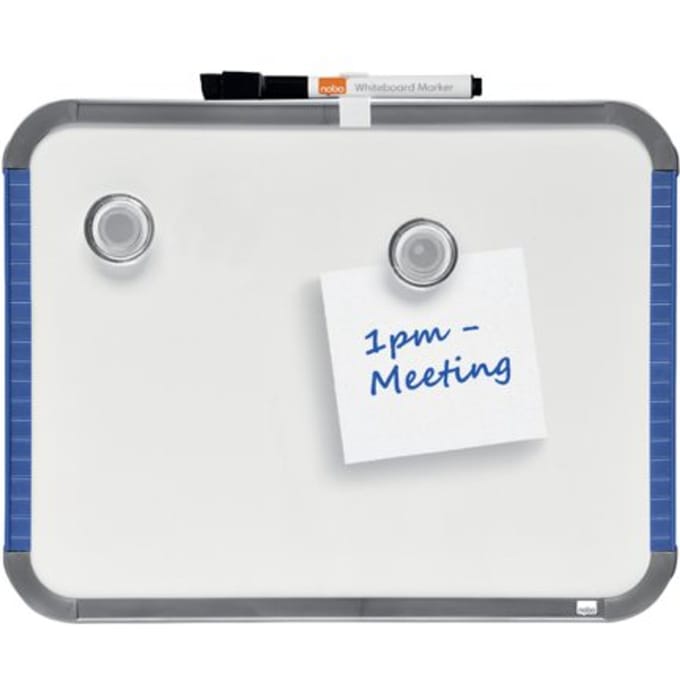 Whiteboard nobo slim line 22x28cm wit
